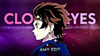 Demon Slayer - Tanjiro Vs Rui Close Eyes Amv 4K Glow Edit Anime