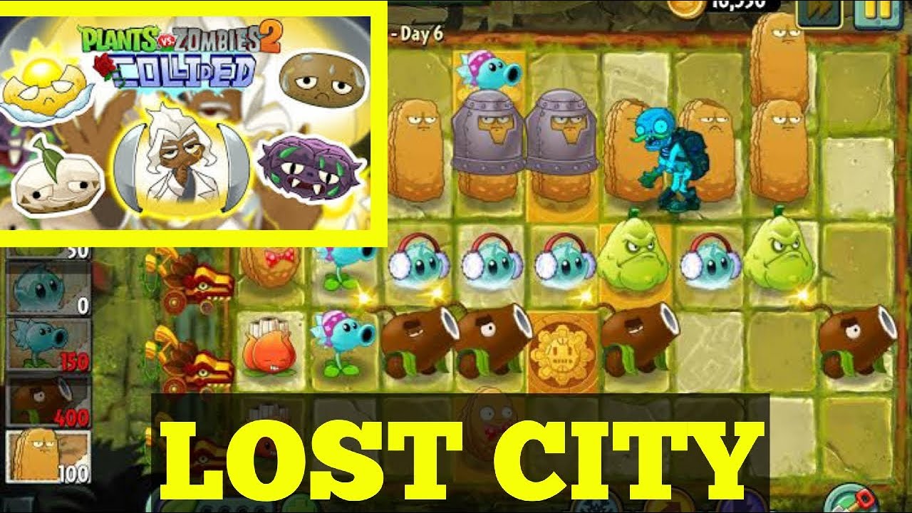 LOST CITY SKRG ADA TANAMAN BARU LOH YAH  - PLANT VS ZOMBIE 2 COLLIDED
