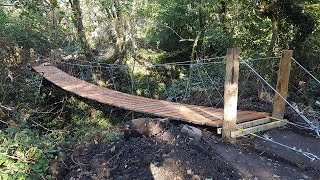 Building our DIY suspension bridge