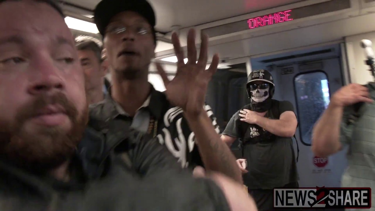 "Unite the Right 2" driven by police to Rosslyn, Metroed to Vienna