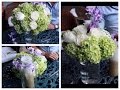 Tres arreglos florales para matrimonios o fiestas