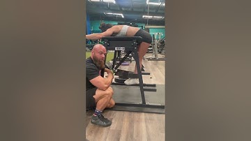 Reverse Hyper Proper Technique #fitgirl #girlswholift #glutes #shorts30 #reversehyper #strength