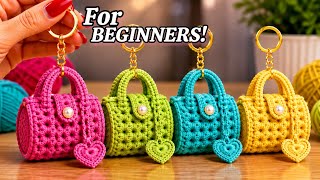 Super EASY!Viral Crochet MINI BAG 😍 BEST SELLING Idea for Beginners! 