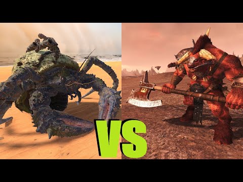 Видео: Толпа пушкарей - гниющих прометейцев vs Минотавры(тяжелое оружие): Total War Warhammer 3.тест v4.2.3