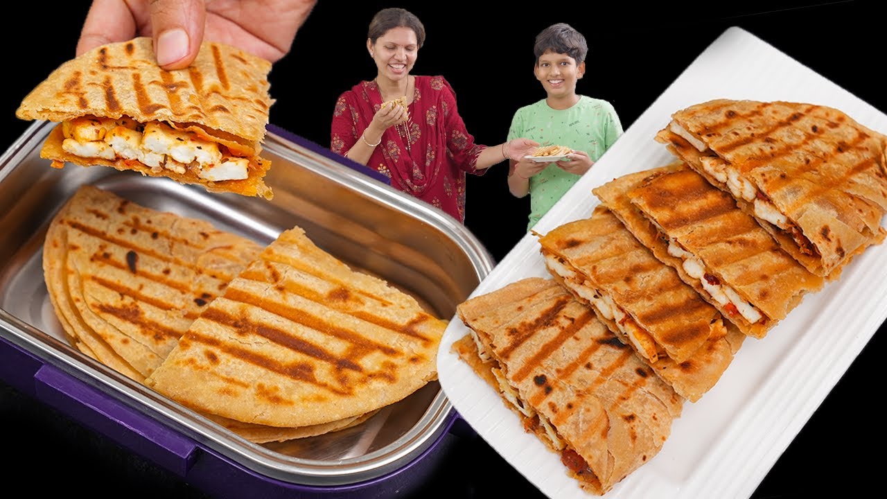 बच्चों के टिफिन के लिए झटपट हेल्दी रेसिपी | Desi Style Paneer Taco | Lunch Box Recipe|KabitasKitchen | Kabita Singh | Kabita