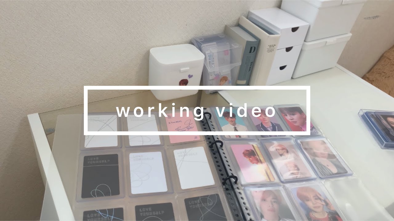 【working video】【BTS】ほぼ100均で揃うトレカ収納紹介 ＜포카 ＞