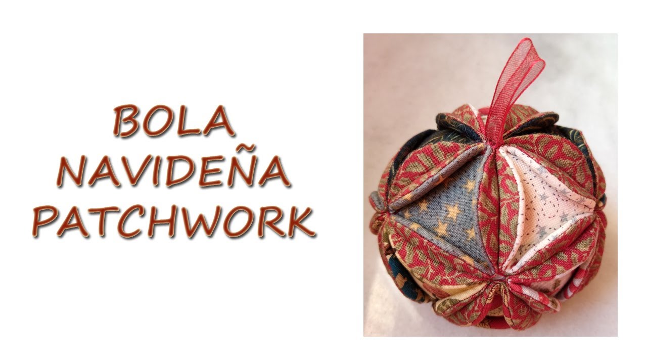 Bola Navideña Patchwork