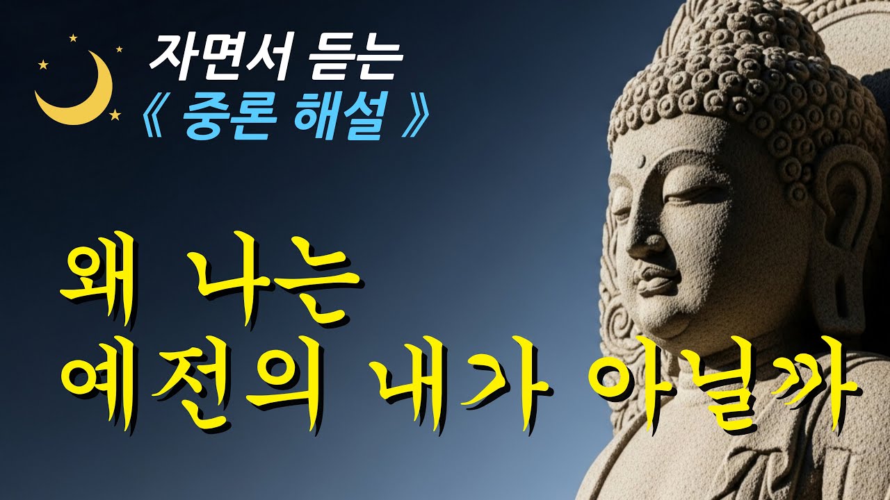 🌙 자면서 들으세요. 성격은 왜 변하는가 ㅣ중론ㅣ부처님 말씀ㅣ오디오북