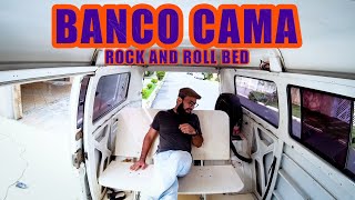 BANCO CAMA  ROCK AND ROLL BED NA KOMBI  COMO INSTALAR?   VÍDEO EXTRA