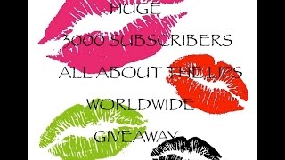 Huge 3000 Subscribers Worldwide Giveaway CLOSED Mac, Lime Crime & MORE!