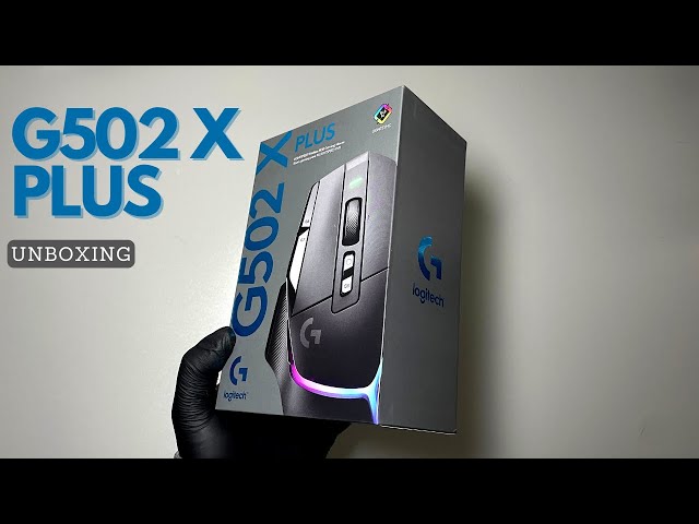 Logitech G502 X PLUS Lightspeed Wireless Gaming Mouse Unboxing - ASMR 