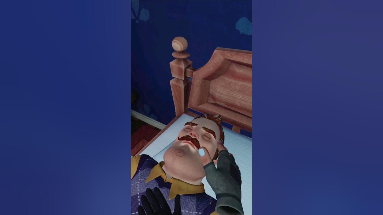 NEVER wake Mr. Peterson up! 😨 #vr #helloneighbor #shorts NEVER wake Mr. Peterson up! 😨 #vr #helloneighbor #shorts
