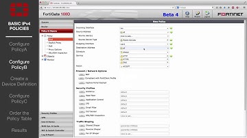 FortiGate Cookbook - Basic Firewall Policies (5.2)