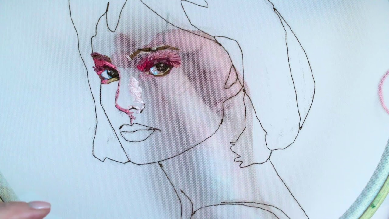 High speed embroidery art