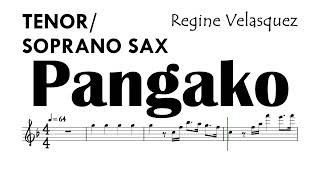 Pangako Regine Velasquez Tenor Soprano Sax Sheet Music Backing Track Partitura