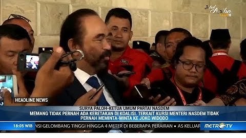 Surya Paloh Bicara Koalisi dan Kursi Menteri