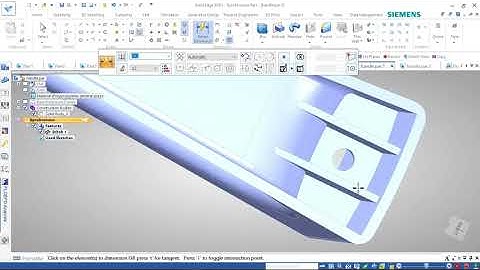 Solid Edge 2021 - Tutorial - How to edit Surface using Variables Table