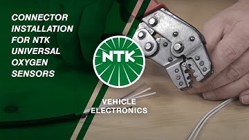 Connector installation for NTK universal oxygen sensors