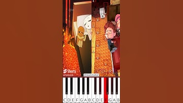 Falling in a Dream COMPLETE EDITION | Brainrot Animation(@tieanimation) - Octave Piano Tutorial