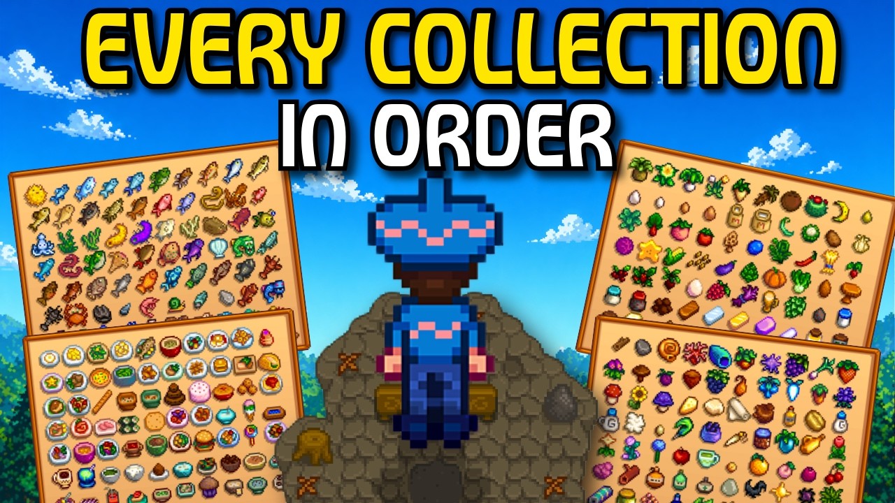 Stardew Collection Guide Expanded I Completed EVERY Collection in Stardew Valley In Order - YouTube