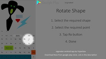 How to rotate the shape in svgmaker android app