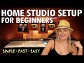 Home Studio Setup For Beginners ~ 2021 ~ A Home Recording Studio Setup in 20 Mins