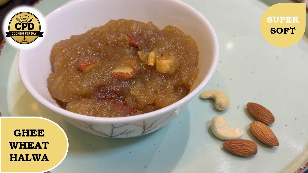 Perfect Ghee Wheat Halwa Recipe | Step by Step Godhumai Halwa