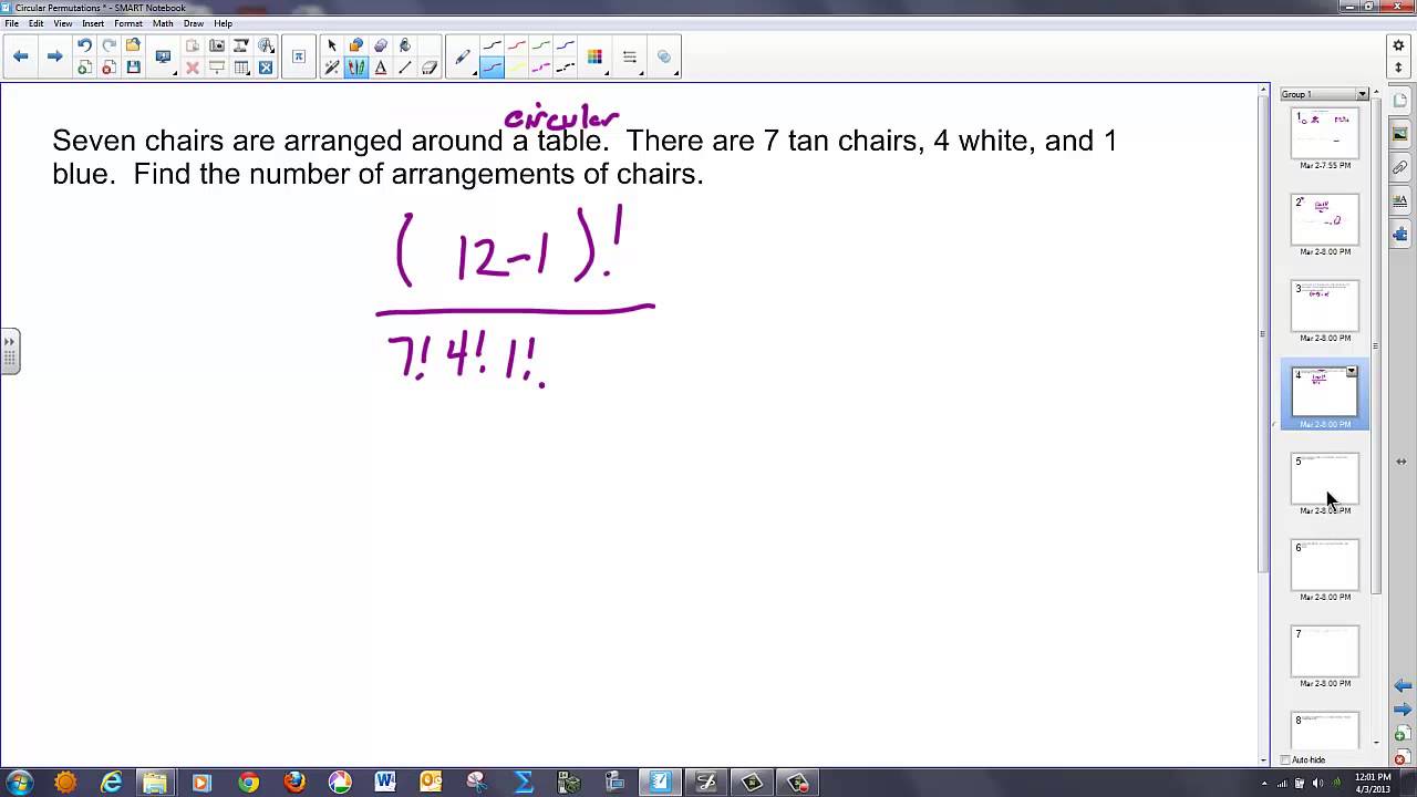 permutations formula