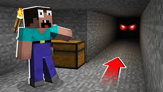 DON&#39;T LOOK at THIS MINE at NIGHT! PART 2! in Minecraft Noob vs Pro