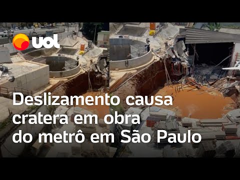Linha Laranja do metrô em SP: Cratera se abre durante obra em estação na Bela Vista; veja vídeos