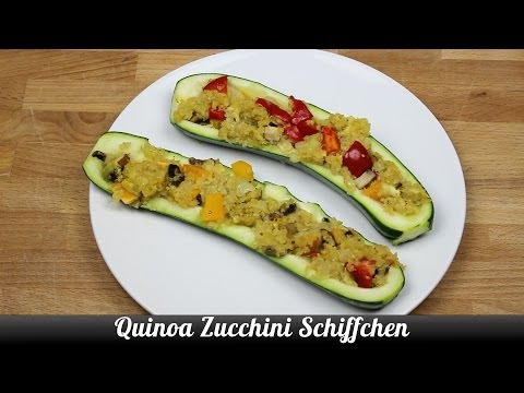 Quinoa Zucchini Schiffchen - veganes Rezept [Kochklub]. 