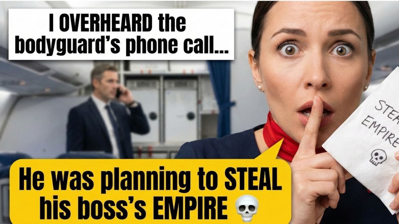 Flight Attendant Slipped a Note to the Mafia Boss — "Your Bodyguard Set a Trap"