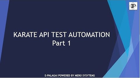 Karate API Test Automation Training - Part 1