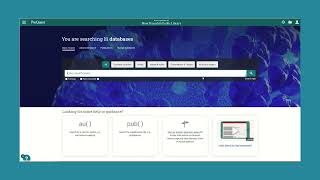 New Braunfels Library Presents - ProQuest Databases