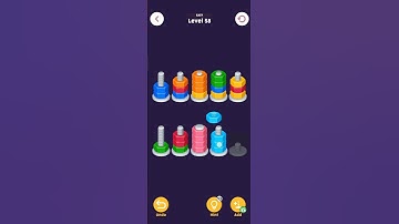 Nuts and bolts color sort LVL58 enjoy the #shorts #games #gaming #gameplay #puzzle #viralshorts