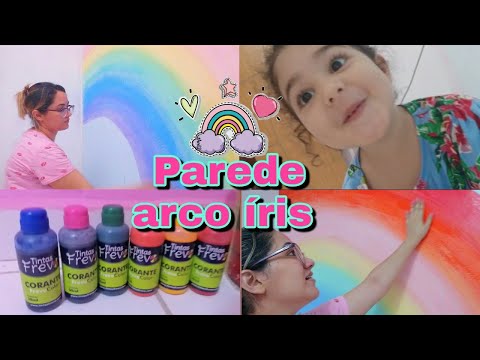 Vídeo: Decoração De Parede Do Jardim De Infância: Grupo Arco-íris