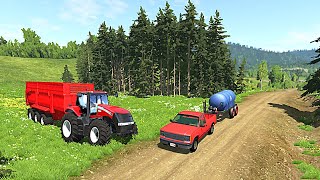 Farming Fails and Wins | Farming Accidents | Tough farm delivery Beamnng Farming | BeamNG.drive