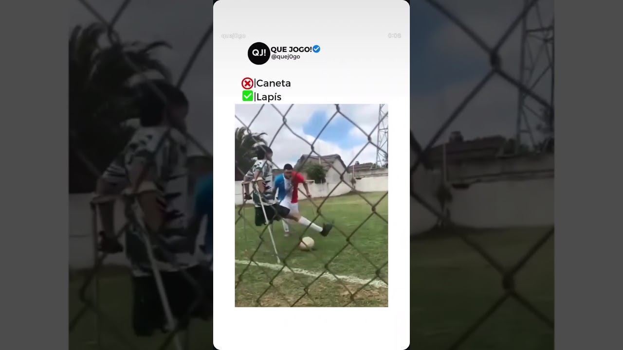 INCLUSÃO #futebol #ecosdaarquibancada #viral #gol #inclusão #fut #word #brasil #shorts #muleta