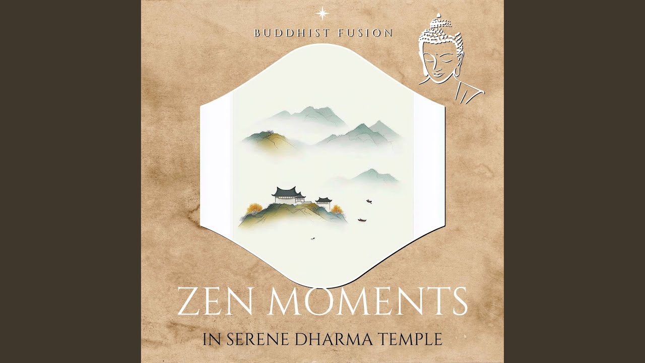 Zen Moments in Serene Dharma Temple with Sea Waves