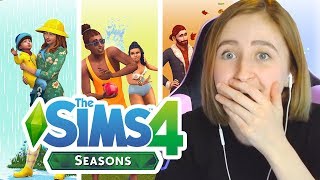 REACTING TO THE SIMS 4: SEASONS ANNOUNCEMENT (i actually cried lol)