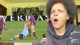 American Reacts to Rugby's Hardest Hits