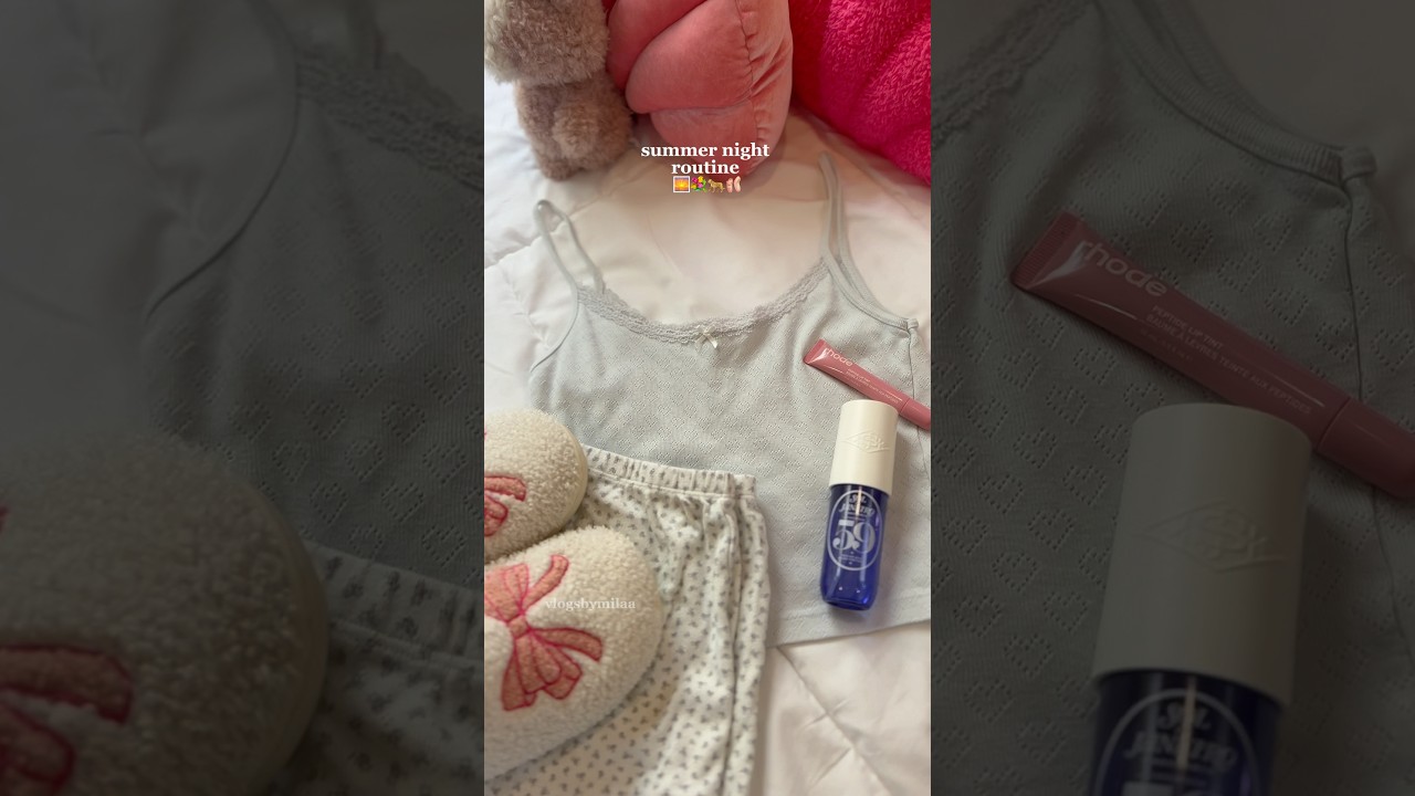 🌅💐🐆summer night routine | qotd: sunset or sunrise? 