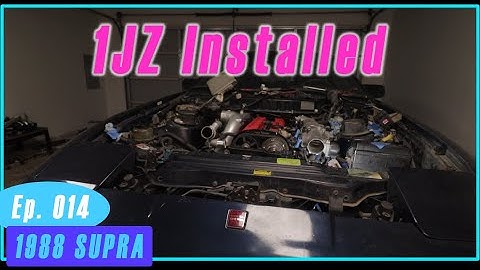 1JZ is Mounted! 1988 Supra Build Episode 14