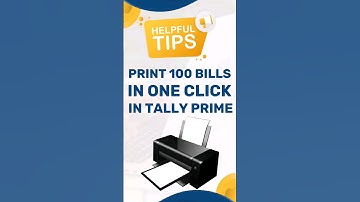 Tally Prime Pro Tip: Print Multiple Bills in One Click! Multiple Printing in Tally Prime #shorts