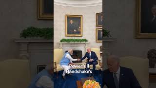 PM Modi |Handshakes Of Two Powers |MidiInUSA viral