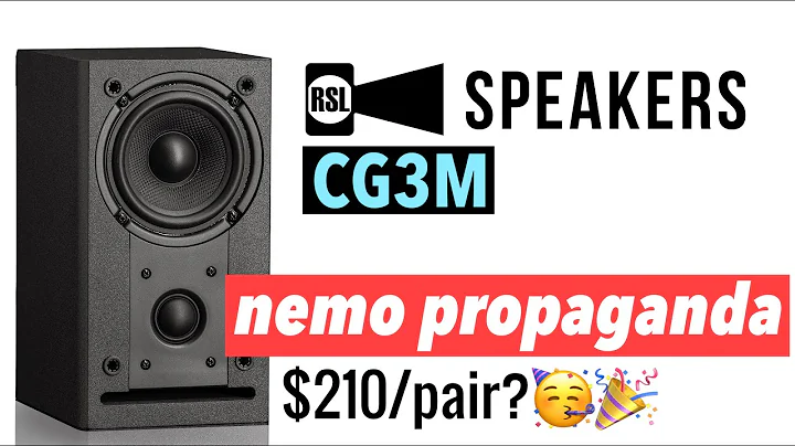 RSL CG3M Bookshelf Speaker Review!  These guys make speakers too?