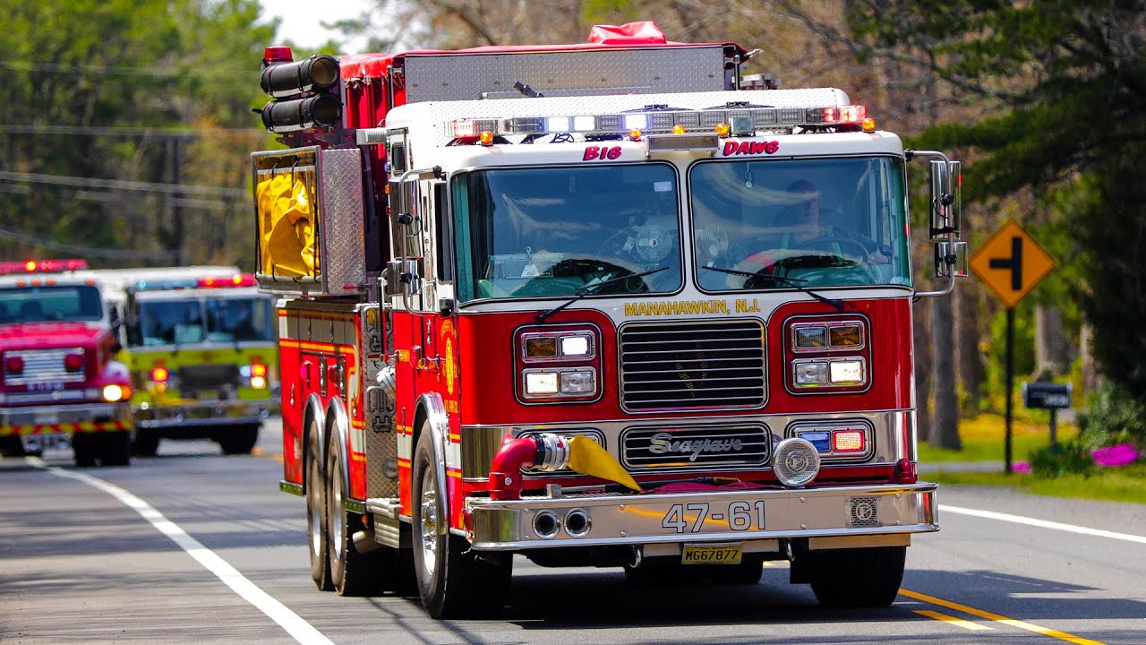 River Road Wildfire (Large Response) Washington Township New Jersey 4/18/23
