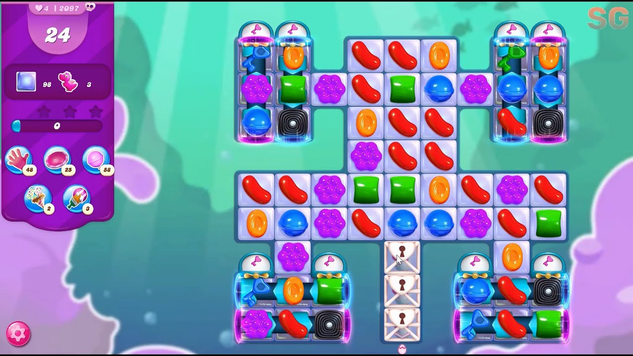 Candy Crush Saga Level 2097 (No Boosters) YouTube