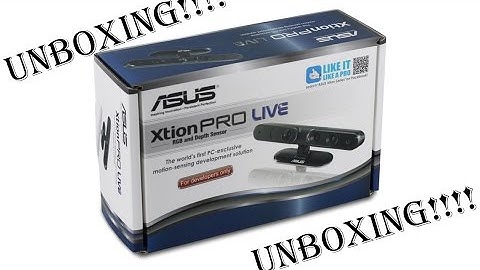 Asus Xtion Pro Live UNBOXING!!!!