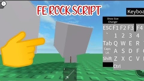 ROBLOX FE ROCK SCRIPT using FLUXUS EXECUTOR played at Fencing - script link on pinned comments